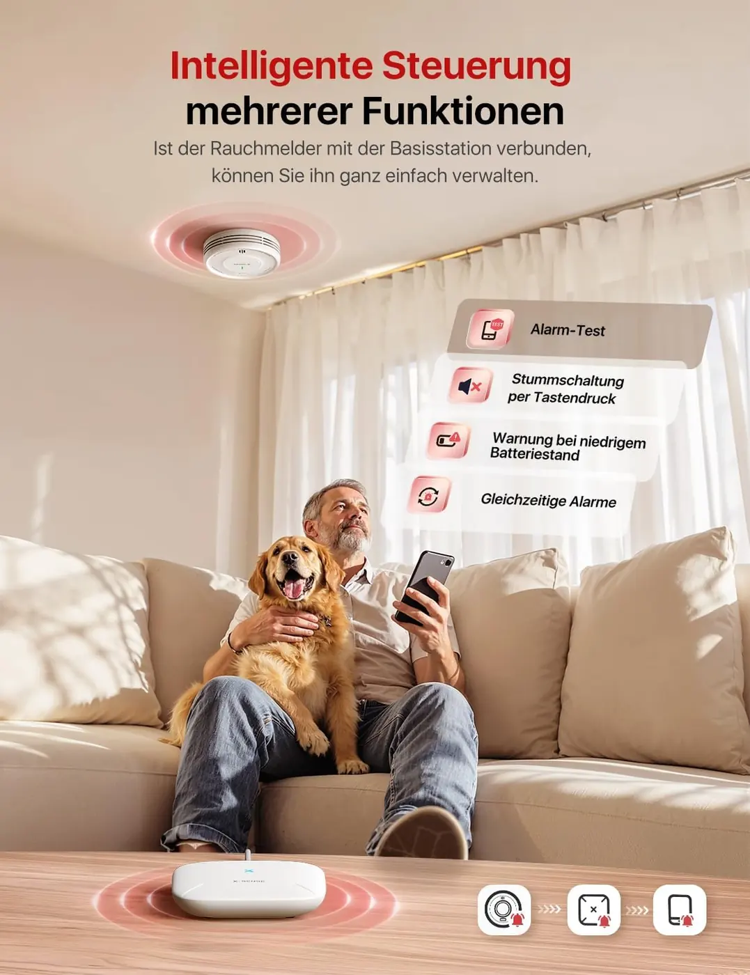 X-Sense XS0D-MR Rauchmelder – weitere Produktansicht