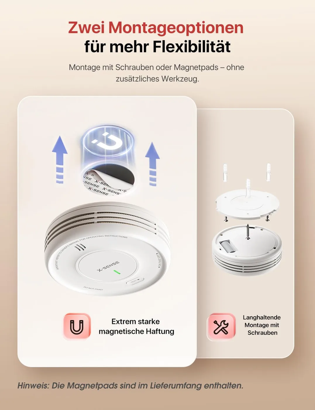 X-Sense XS0D-MR Rauchmelder – weitere Produktansicht